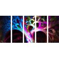 5-PIECE CANVAS PRINT MYSTERIOUS ABSTRACT TREE - ABSTRACT PICTURES - PICTURES