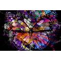 CANVAS PRINT UNUSUAL BUTTERFLY - POP ART PICTURES - PICTURES