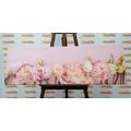 CANVAS PRINT PASTEL BLOOMING FLOWERS - PICTURES FLOWERS{% if product.category.pathNames[0] != product.category.name %} - PICTURES{% endif %}