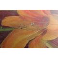 CANVAS PRINT ORANGE LILY BLOSSOM - PICTURES FLOWERS - PICTURES