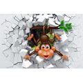 SELF ADHESIVE WALLPAPER CHEERFUL MONKEY - SELF-ADHESIVE WALLPAPERS - WALLPAPERS