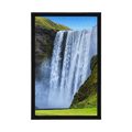 POSTER IKONISCHER WASSERFALL IN ISLAND - NATUR - POSTER