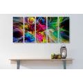 5-PIECE CANVAS PRINT ABSTRACT COLORFUL CHAOS - ABSTRACT PICTURES{% if product.category.pathNames[0] != product.category.name %} - PICTURES{% endif %}