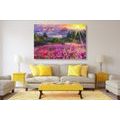 CANVAS PRINT COLORFUL LANDSCAPE OIL PAINTING - PICTURES OF NATURE AND LANDSCAPE - PICTURES