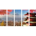 5-TEILIGES WANDBILD HERBST IN JAPAN - BILDER VON STÄDTEN - BILDER