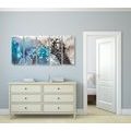 5-PIECE CANVAS PRINT WATERCOLOR ABSTRACTION - ABSTRACT PICTURES - PICTURES