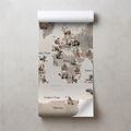 SAMOLEPÍCÍ TAPETA ZVÍŘECÍ MAPA SVĚTA PRO DĚTI - DĚTSKÉ TAPETY - TAPETY