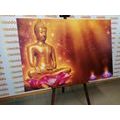 WANDBILD GOLDENER BUDDHA - BILDER MIT FENG SHUI-MOTIVEN - BILDER