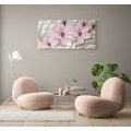 TABLOU FLOARE MAGNOLIE PE FUNDAL ABSTRACT - TABLOU FLORI - TABLOURI