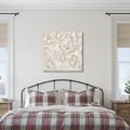 TABLEAU SUR TOILE – PAPILLONS PASTEL PARMI LES FEUILLES - TABLEAUX PAPILLONS - TABLEAUX