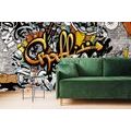 SELF ADHESIVE WALLPAPER GRAFFITI ON A BRICK WALL - SELF-ADHESIVE WALLPAPERS - WALLPAPERS