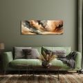 WANDBILD GOLDENER HIMMEL UND WINDIGE LANDSCHAFT - WANDBILDER ABSTRAKTE FORMEN - BILDER