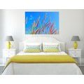TABLEAU SUR TOILE – HERBE SAUVAGE SOUS CIEL BLEU - TABLEAUX DE LA NATURE ET DES PAYSAGES - TABLEAUX