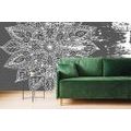 SELF ADHESIVE WALLPAPER MANDALA TEXTURE IN BLACK AND WHITE - SELF-ADHESIVE WALLPAPERS - WALLPAPERS