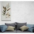 IMPRESSION SUR TOILE FEUILLES LUXUEUSES AVEC UNE TOUCHE DE MINIMALISME - IMPRESSIONS SUR TOILE ARBRES ET FEUILLES - IMPRESSION SUR TOILE