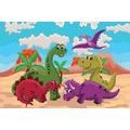 CANVAS PRINT WORLD OF DINOSAURS - CHILDRENS PICTURES - PICTURES