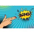 TAPETE MIT POP-ART-MOTIV - BANG! - POP-ART-TAPETEN - TAPETEN