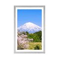 AFFICHE AVEC MONTURE LE VOLCAN DU MONT FUJI - NATURE - AFFICHES