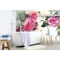 WALL MURAL ROSES IN BLOOM - WALLPAPERS VINTAGE AND RETRO - WALLPAPERS