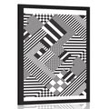 POSTER ELEGANT PATTERNS IN A UNIQUE DESIGN - BLACK AND WHITE - POSTERS