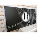 CANVAS PRINT ETHNIC LOVE IN BLACK AND WHITE - BLACK AND WHITE PICTURES - PICTURES