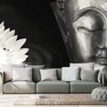 SELF ADHESIVE WALLPAPER DIVINE BLACK AND WHITE BUDDHA - SELF-ADHESIVE WALLPAPERS - WALLPAPERS