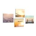 CANVAS PRINT SET RISING SUN OVER LONDON - SET OF PICTURES - PICTURES
