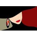 SELF ADHESIVE WALLPAPER CLASSY LADY IN A HAT - SELF-ADHESIVE WALLPAPERS - WALLPAPERS