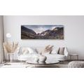CANVAS PRINT MAJESTIC MOUNTAINS WITH A LAKE - PICTURES OF NATURE AND LANDSCAPE - PICTURES