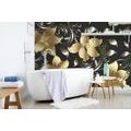 SELF ADHESIVE WALLPAPER LUXURIOUS GOLDEN LILY - WALLPAPERS - 🔥 TOTAL SALE 🔥