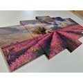 5-PIECE CANVAS PRINT LANDSCAPE OF LAVENDER FIELDS - PICTURES OF NATURE AND LANDSCAPE - PICTURES