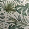 CANVASTAVLA 5-DELAD TROPISKA BLAD I AKVARELL - TAVLOR MED TRÄD OCH BLAD - TAVLOR