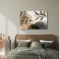 WANDBILD BLÄTTER IN ABSTRAKTION - BILDER BÄUME UND LAUB - BILDER