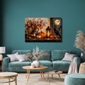 WANDBILD HERBSTLICHES STILLLEBEN MIT RABEN - HALLOWEEN- UND HORROR-BILDER - BILDER