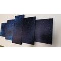 QUADRO IN 5 PARTI STELLE DELLA VIA LATTEA - QUADRI DELLO SPAZIO E DELLE STELLE - QUADRI