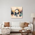 WANDBILD BUNTE SYMPHONIE DER MUSIK - MUSIKBILDER - BILDER