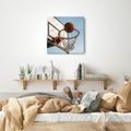 OBRAZ MÍČ DOPADAJÍCÍ DO BASKETBALOVÉHO KOŠE - OBRAZY MĚSTA - OBRAZY