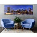 CANVAS PRINT ENCHANTING BROOKLYN BRIDGE - PICTURES OF CITIES - PICTURES