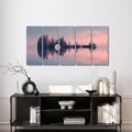 5-TEILIGES WANDBILD GITARRE IN DER LANDSCHAFT - MUSIKBILDER - BILDER