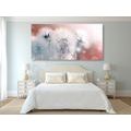 CANVAS PRINT DANDELION WITH ABSTRACT ELEMENTS - PICTURES FLOWERS - PICTURES