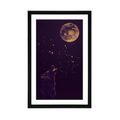 POSTER MIT PASSEPARTOUT WOLF BEI VOLLMOND - MOTIVE AUS UNSERER WERKSTATT - POSTER