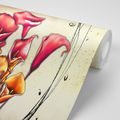 SELF ADHESIVE WALLPAPER RED CALLA FLOWERS - SELF-ADHESIVE WALLPAPERS - WALLPAPERS