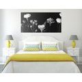 CANVAS PRINT ELEGANT BLACK AND WHITE FLOWERS - BLACK AND WHITE PICTURES{% if product.category.pathNames[0] != product.category.name %} - PICTURES{% endif %}