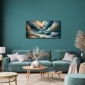 WANDBILD DRAMATISCHE MEERES-HORIZONTE - BILDER MEER UND STRAND - BILDER