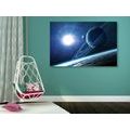 CANVAS PRINT PLANET IN SPACE - PICTURES OF SPACE AND STARS - PICTURES