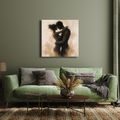 TABLEAU SUR TOILE – FUSION ROMANTIQUE DE DEUX ÂMES - TABLEAUX D'AMOUR - TABLEAUX
