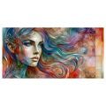 OBRAZ ŽENA S DUHOVÝMI VLASY - OBRAZY ŽENY - OBRAZY