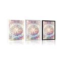 PLAKAT MANDALA W CIEKAWYM DESIGNIE - FENG SHUI - PLAKATY