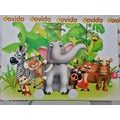 CANVAS PRINT JUNGLE ANIMALS - CHILDRENS PICTURES - PICTURES