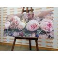 CANVAS PRINT FESTIVE FLORAL COMPOSITION OF ROSES - PICTURES FLOWERS - PICTURES